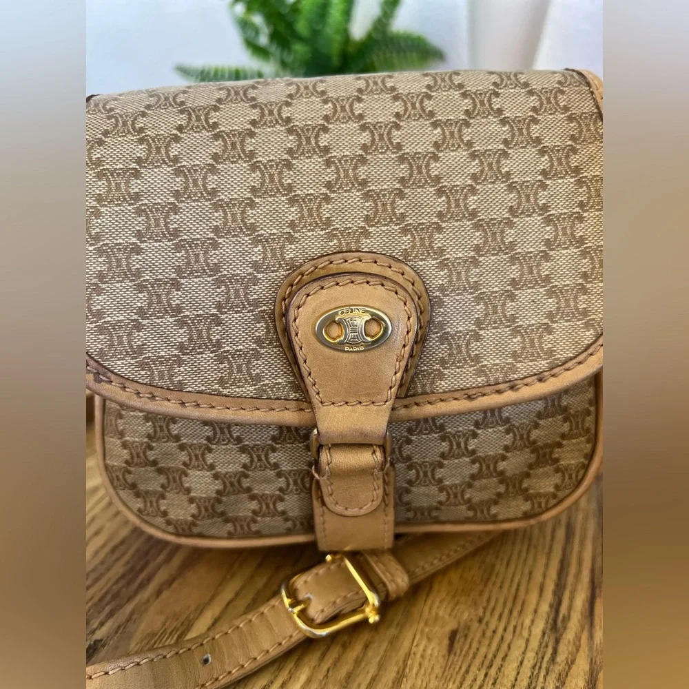 Celine Triomphe Macadam Mini Crossbody Bag - Picture 2 of 15